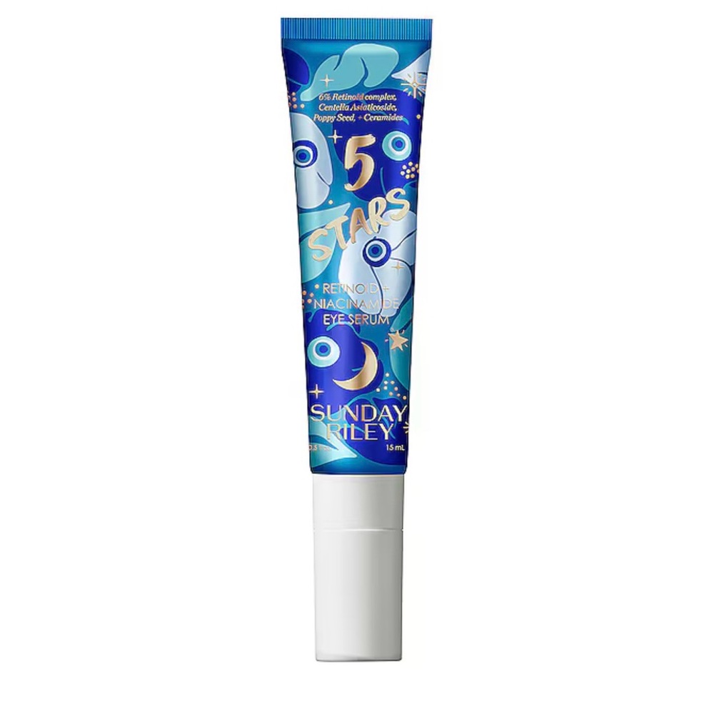 Sunday Riley 5 Stars Eye Serum - Blue and White
